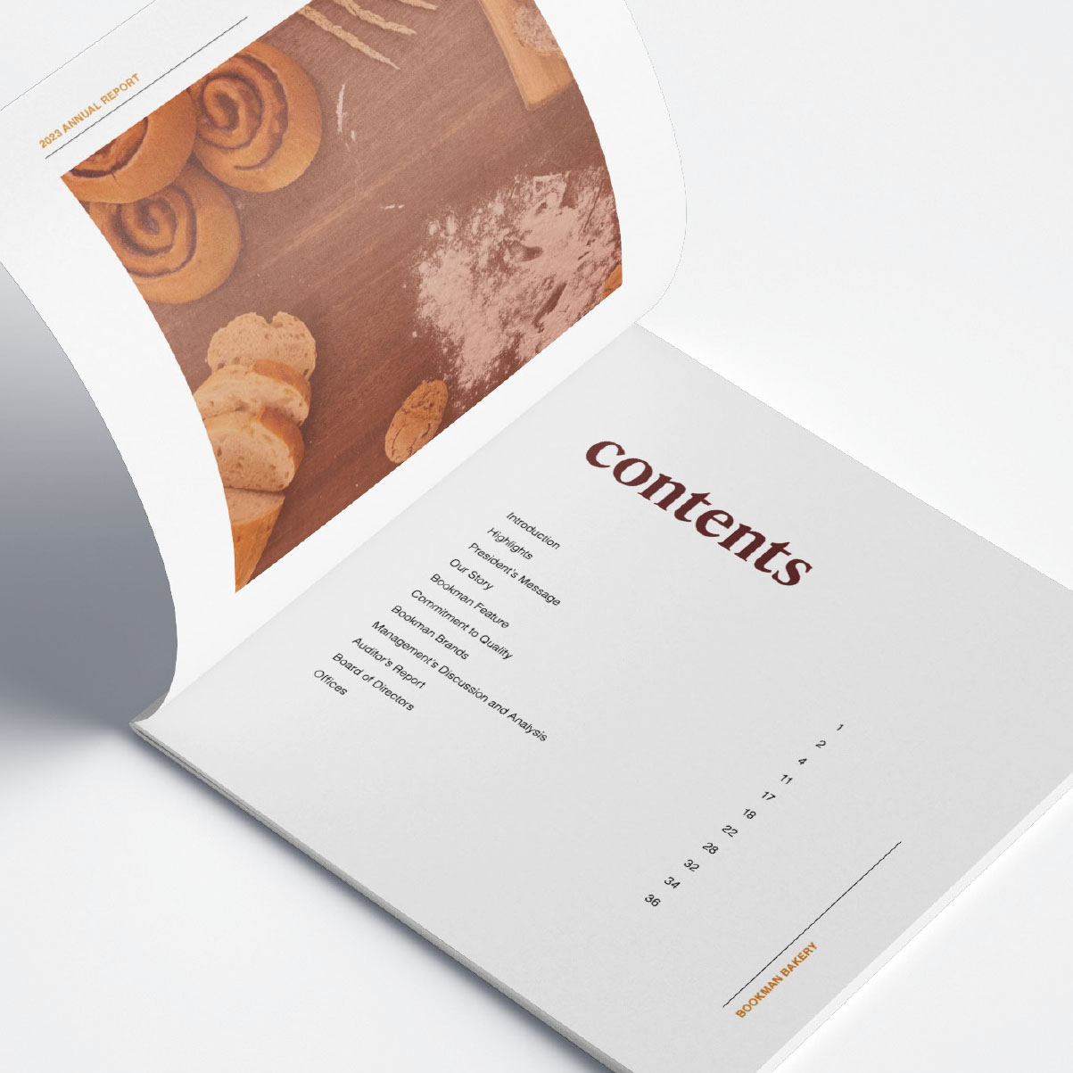 bookman report table of contents