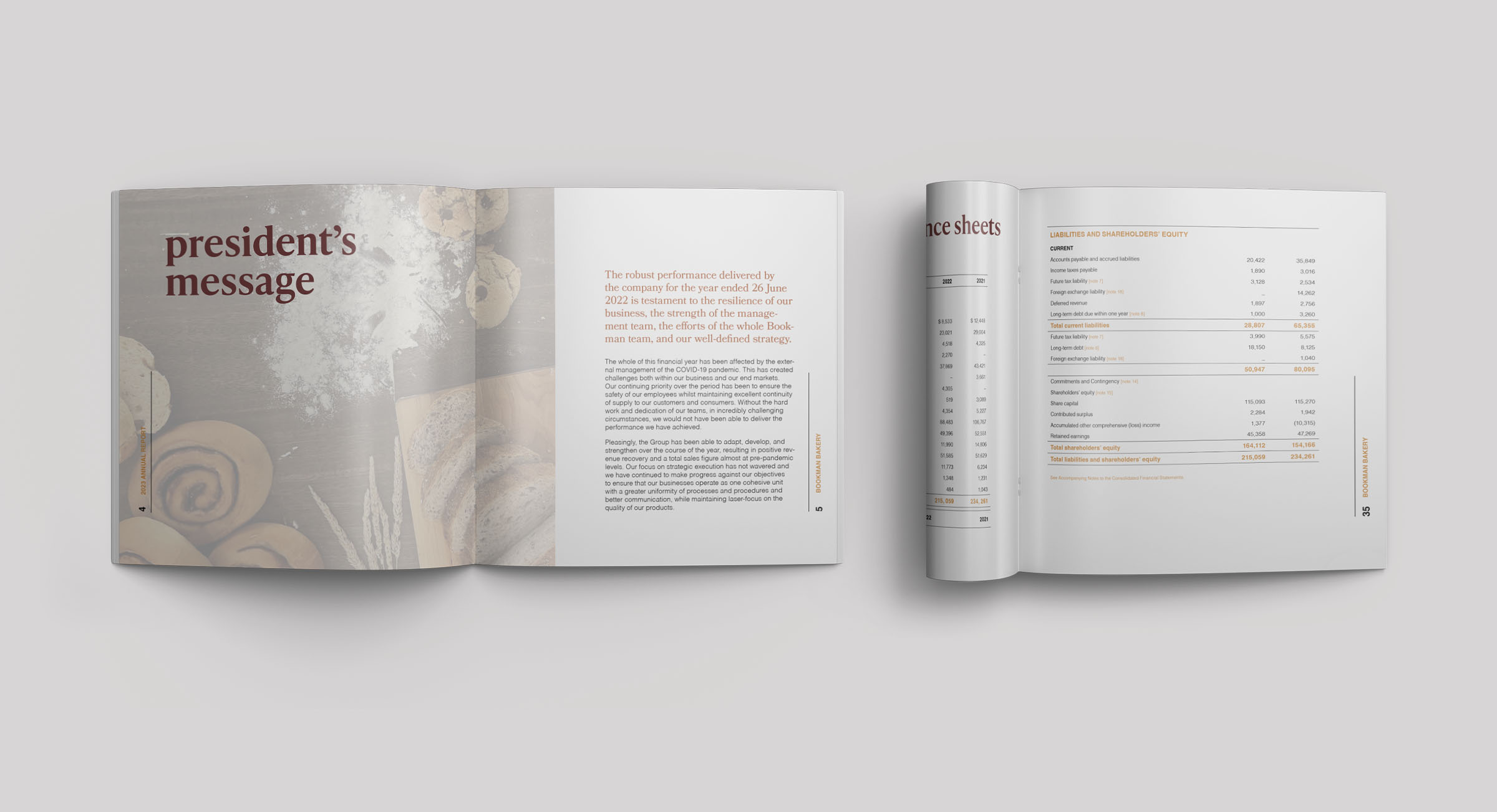 bookman report two inside spreads