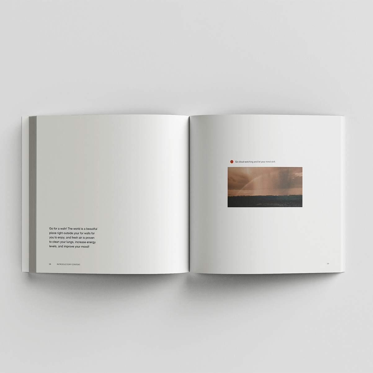 'just a minute' open book spread