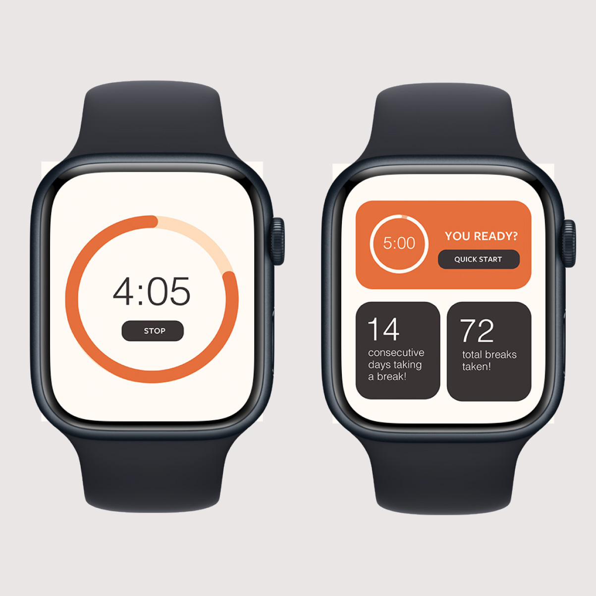 'just a minute' apple watches