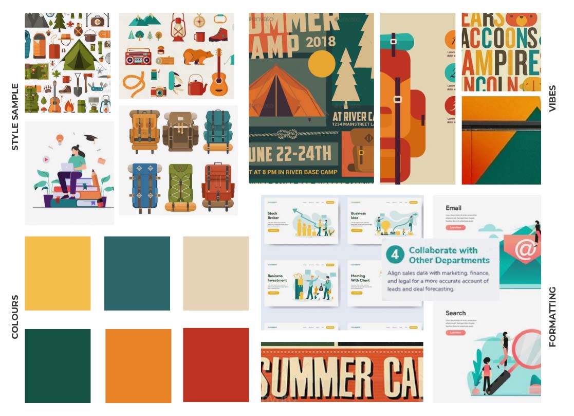 infographic moodboard