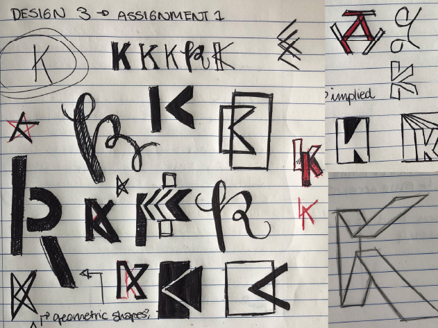 type poster sketched thumbnails